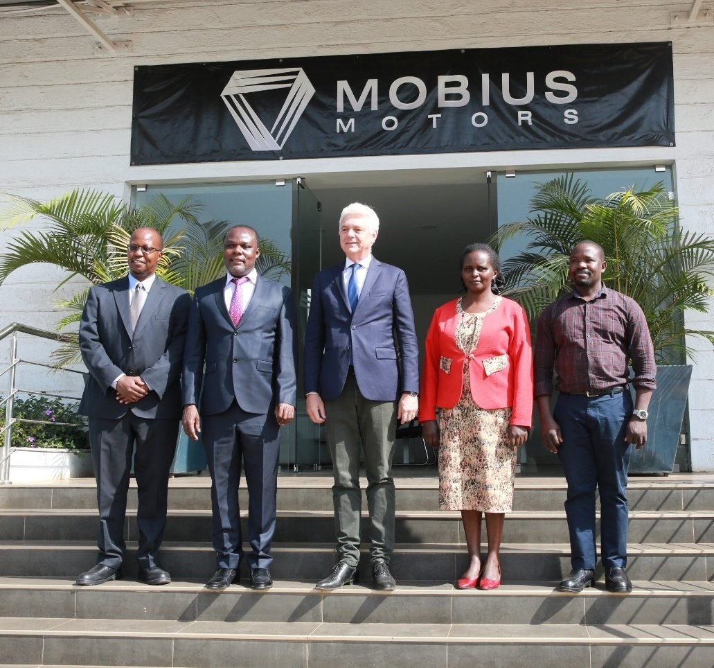 PS for Industry Dr. Juma Mukhwana toured the Mobius motor assembly plant. 30% of Mobius car parts are local content.