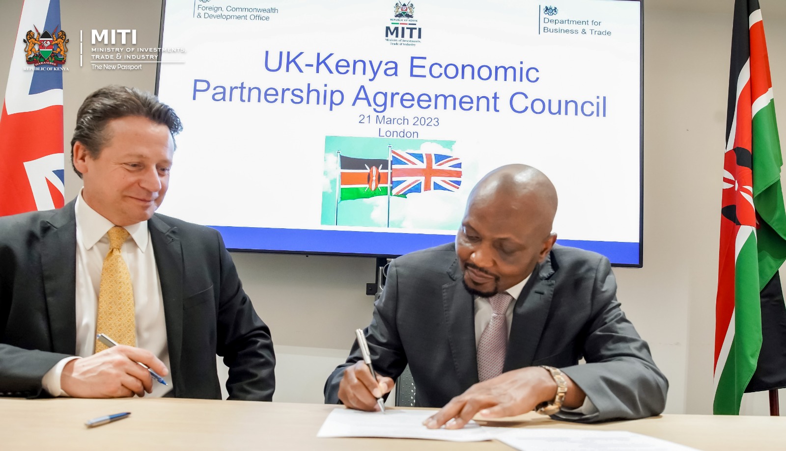 The signing of the Kes. 31B Co-investment Partnership between United Green and Kisumu county