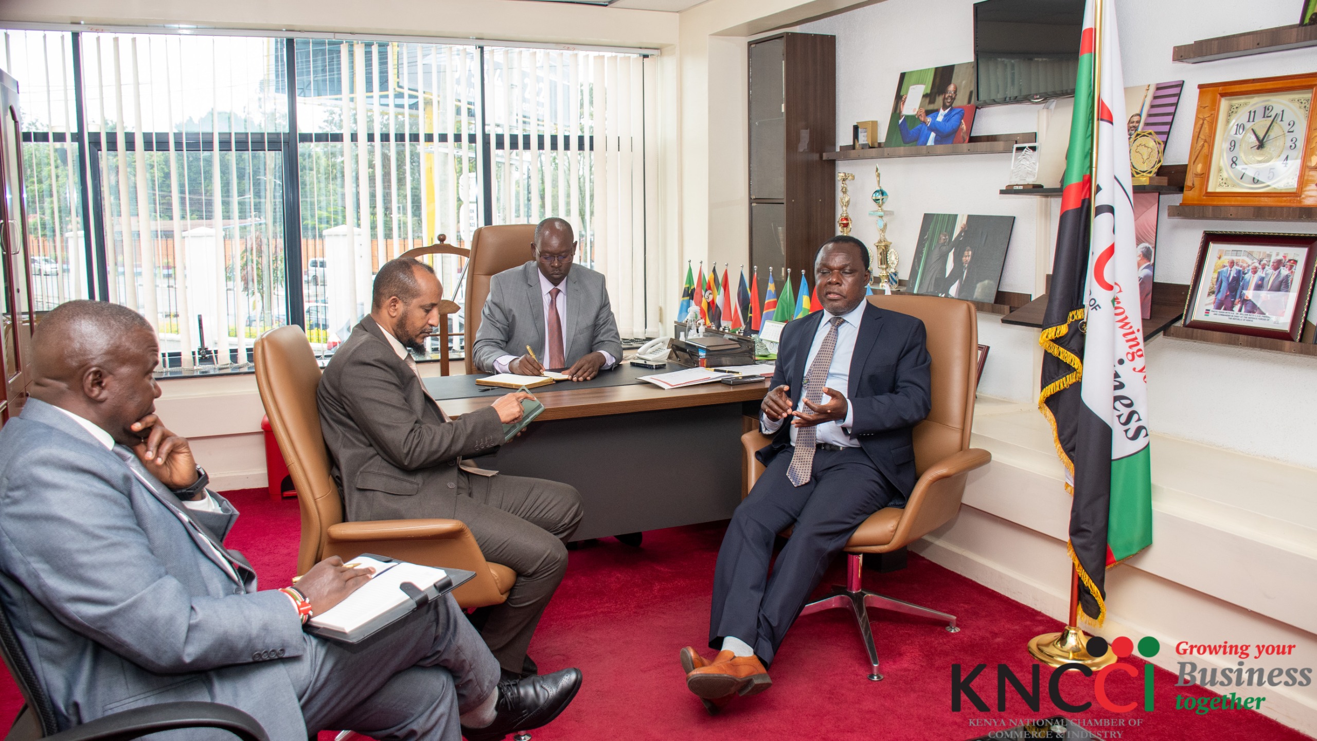 PS industry with Chamber President Dr. Erick Rutto