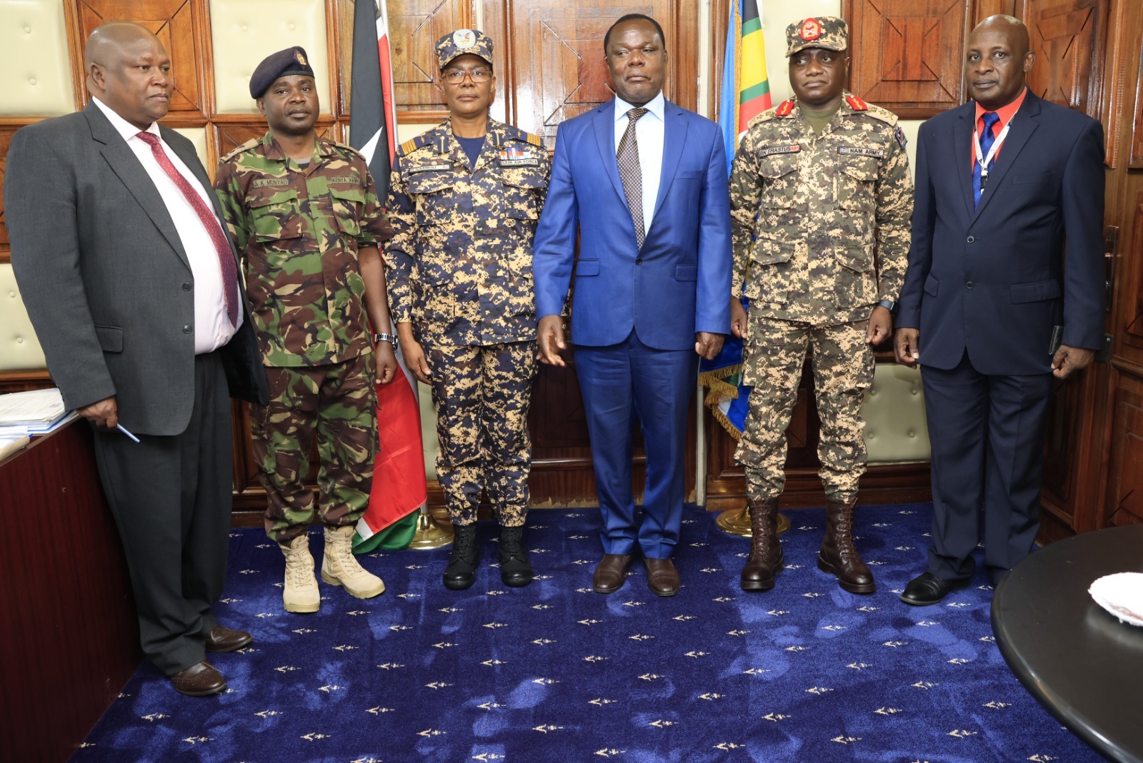 NAMIBIAN DEFENCE FORCES STUDENTS VISIT STATE DEPARTMENT FOR INDUSTRY.