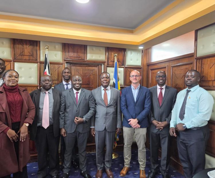 PS Industry Dr. Juma Mukhwana meeting with One Acre Fund (Tupande) Team